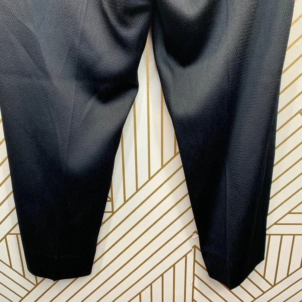 MSGM Milano‎ Classic Black Silky Cropped Trousers